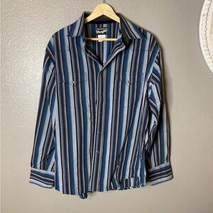 Wrangler Multicolor Striped Western Shirt